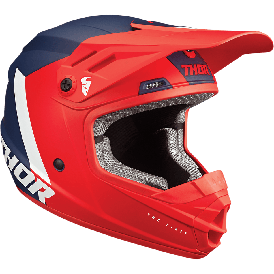 THOR Youth Sector Helmet Chev Red/Navy Small