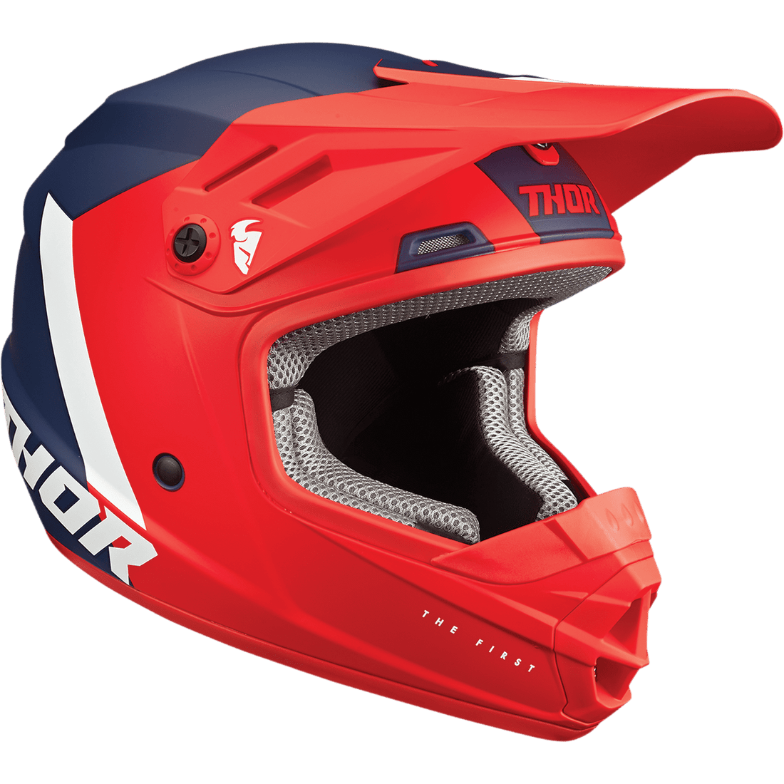 THOR Youth Sector Helmet Chev Red/Navy Large