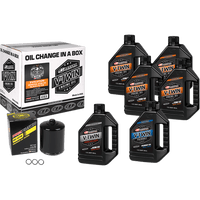 MAXIMA RACING OIL Evolution Mineral 20W-50 Oil Change Kit Black Filter 90069016PB