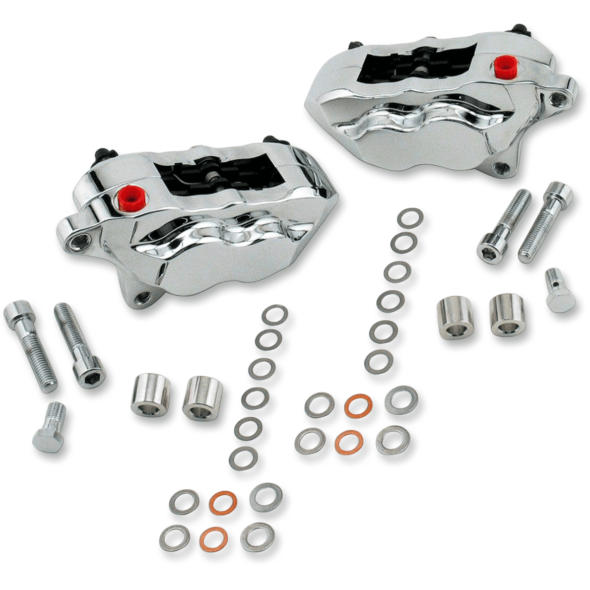 HAWG HALTERS 4-Piston Caliper Dual Disc Front Chrome FKDDCC551