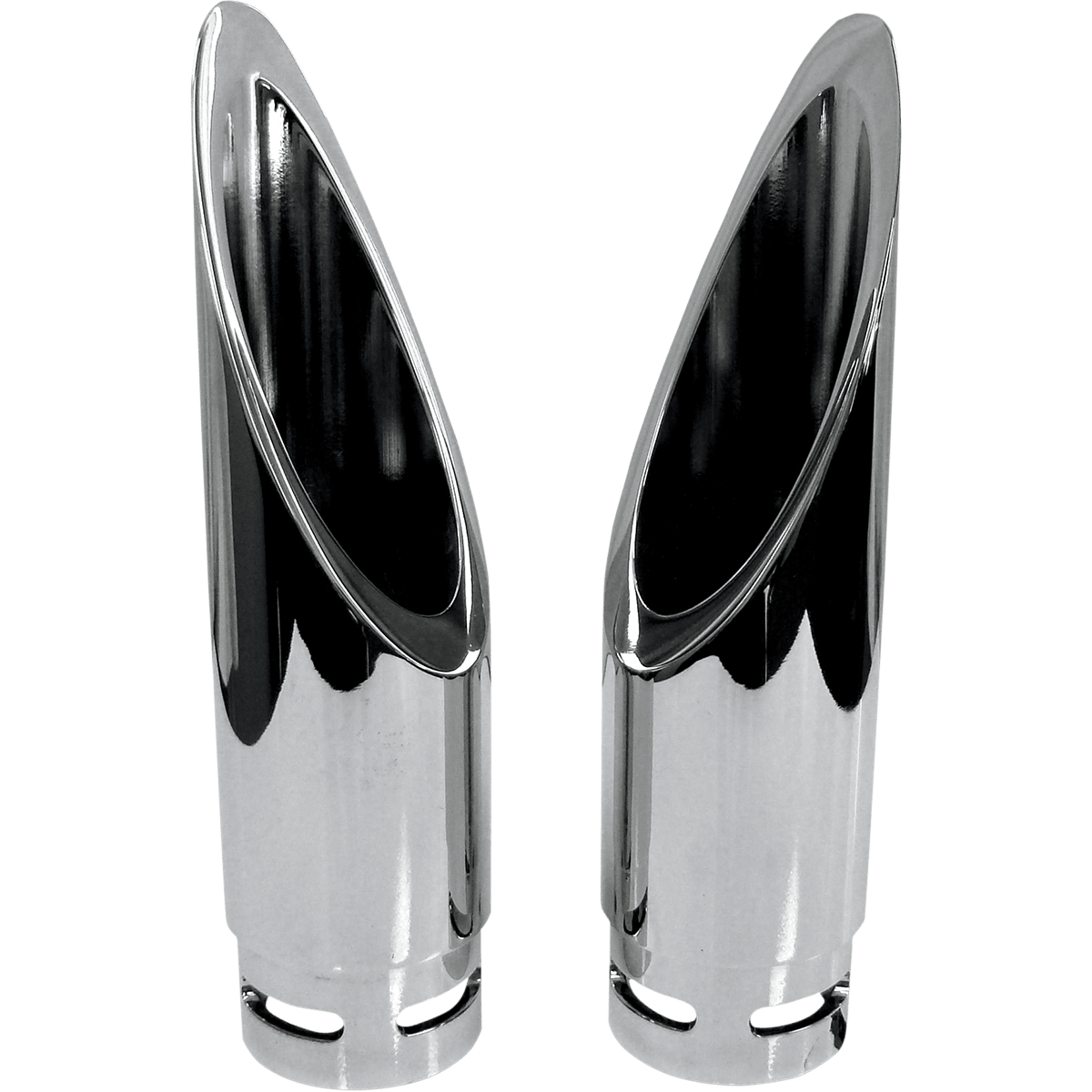 BARON Family Jewel Exhaust Tip Chrome Xtreme Slash BA110000