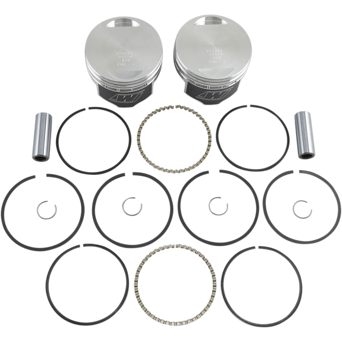 WISECO Piston Kit +0.020" Evolution Big Twin 1340 cc