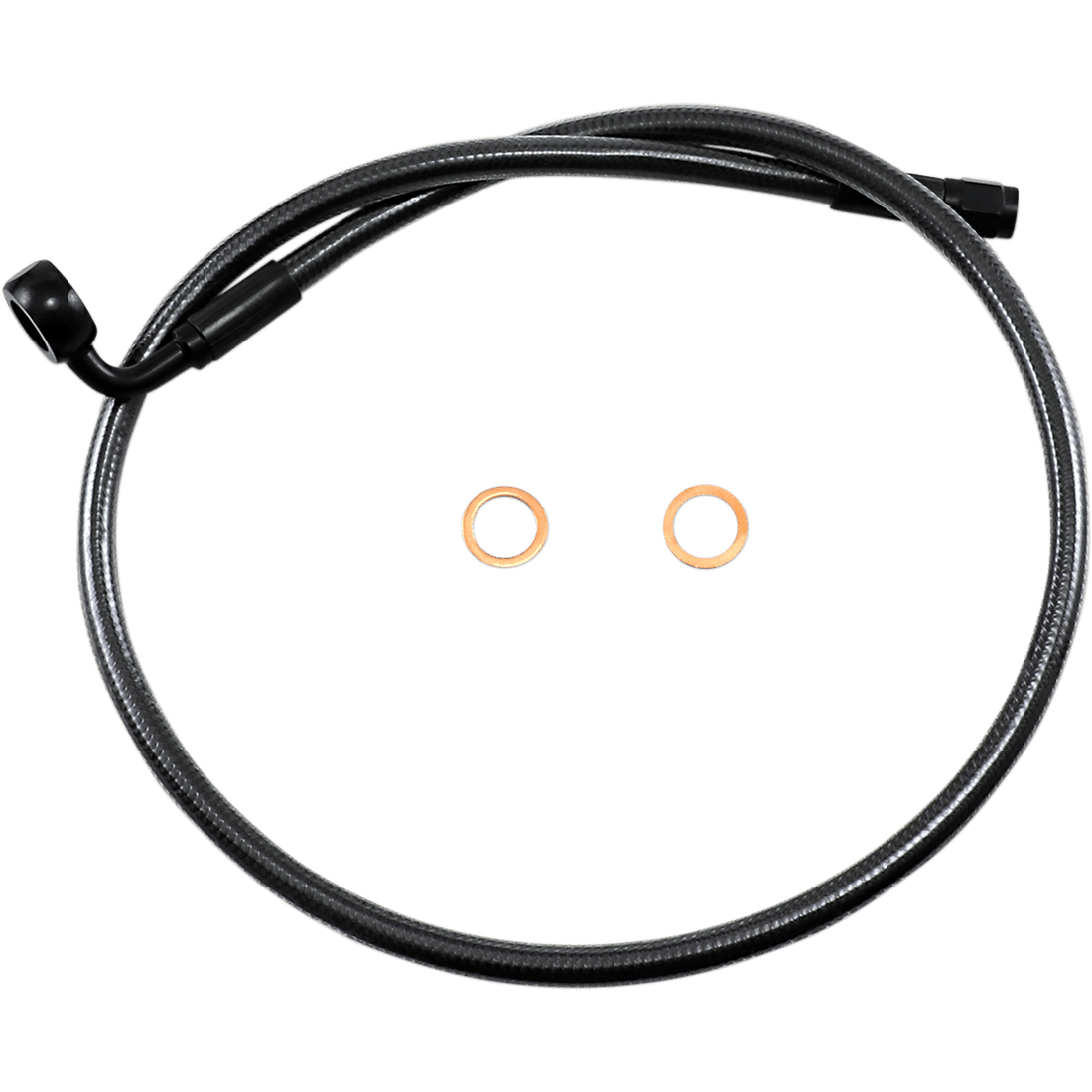 MAGNUM SHIELDING Brake Line 12mm-90° 30" Black Pearl AS478030