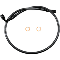 MAGNUM SHIELDING Brake Line 12mm-90° 30" Black Pearl AS478030