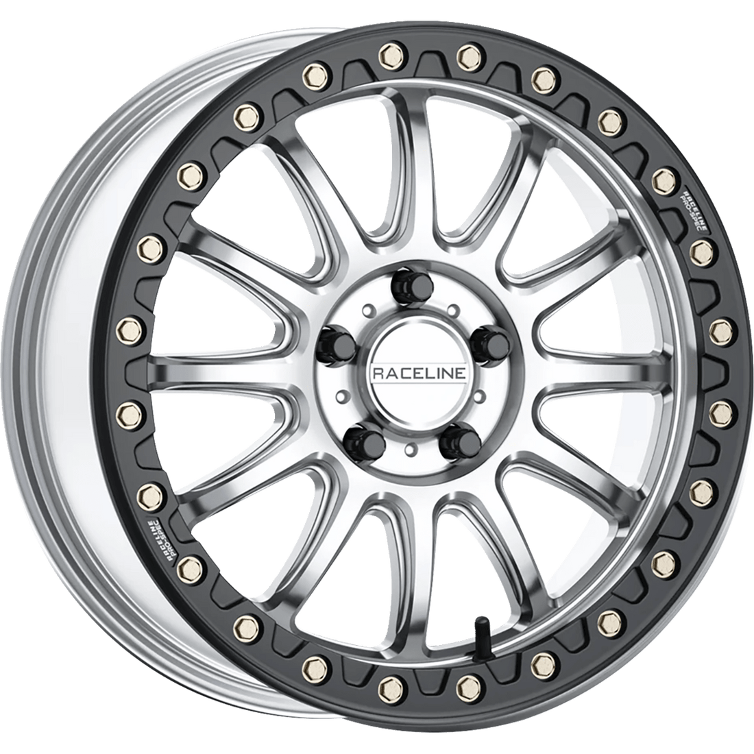 RACELINE WHEELS Wheel Alpha Front/Rear Hyper Silver/with Black Ring 17x7 5/114.3 +40 mm A14SB77012+40