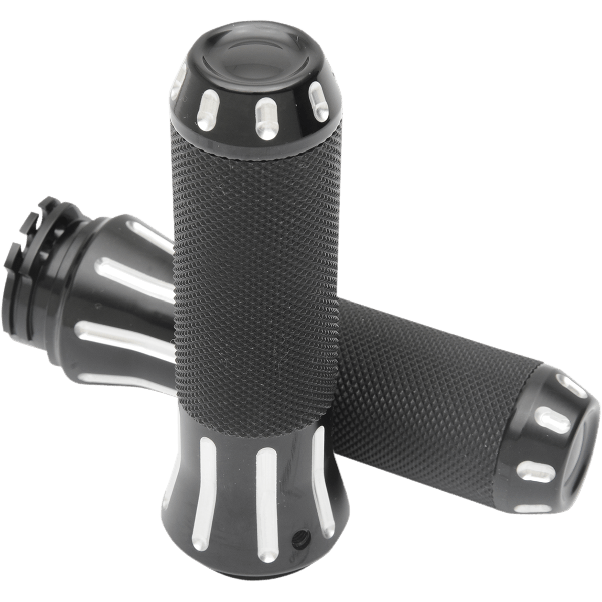 DRAG SPECIALTIES Grips Custom Black Cut