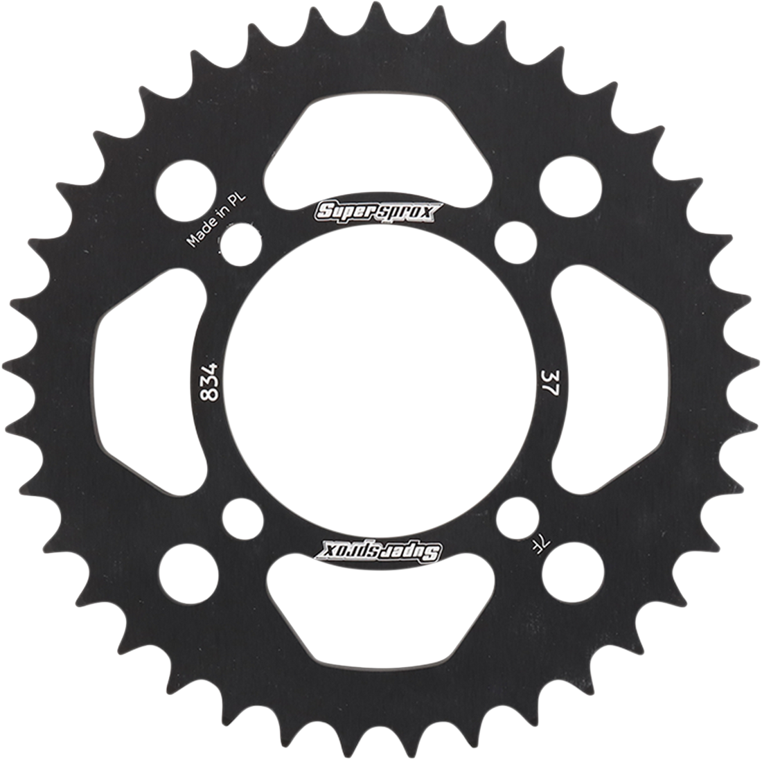 SUPERSPROX Rear Sprocket Black Yamaha 37 Tooth