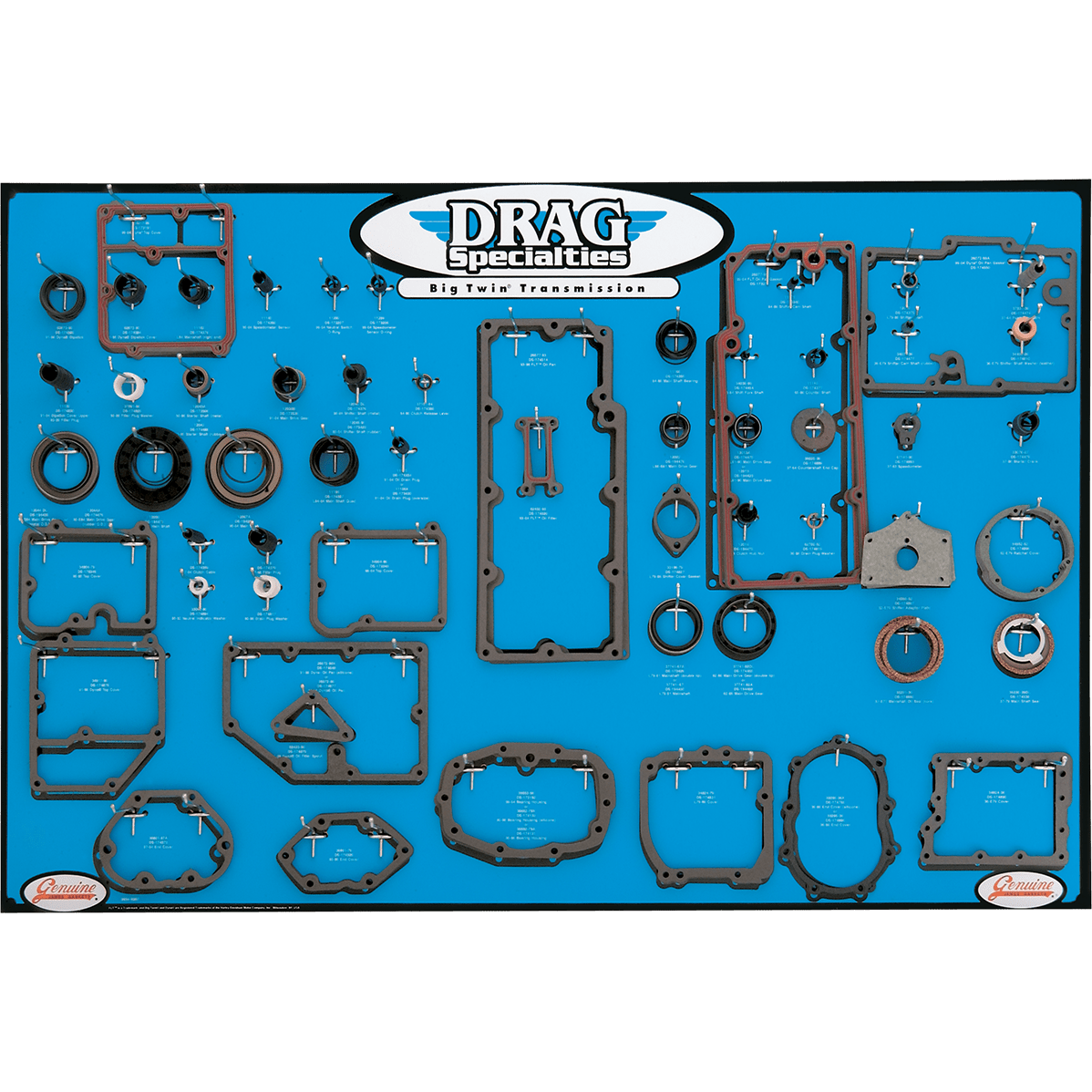 DRAG SPECIALTIES Trans Gasket Display Big Twin