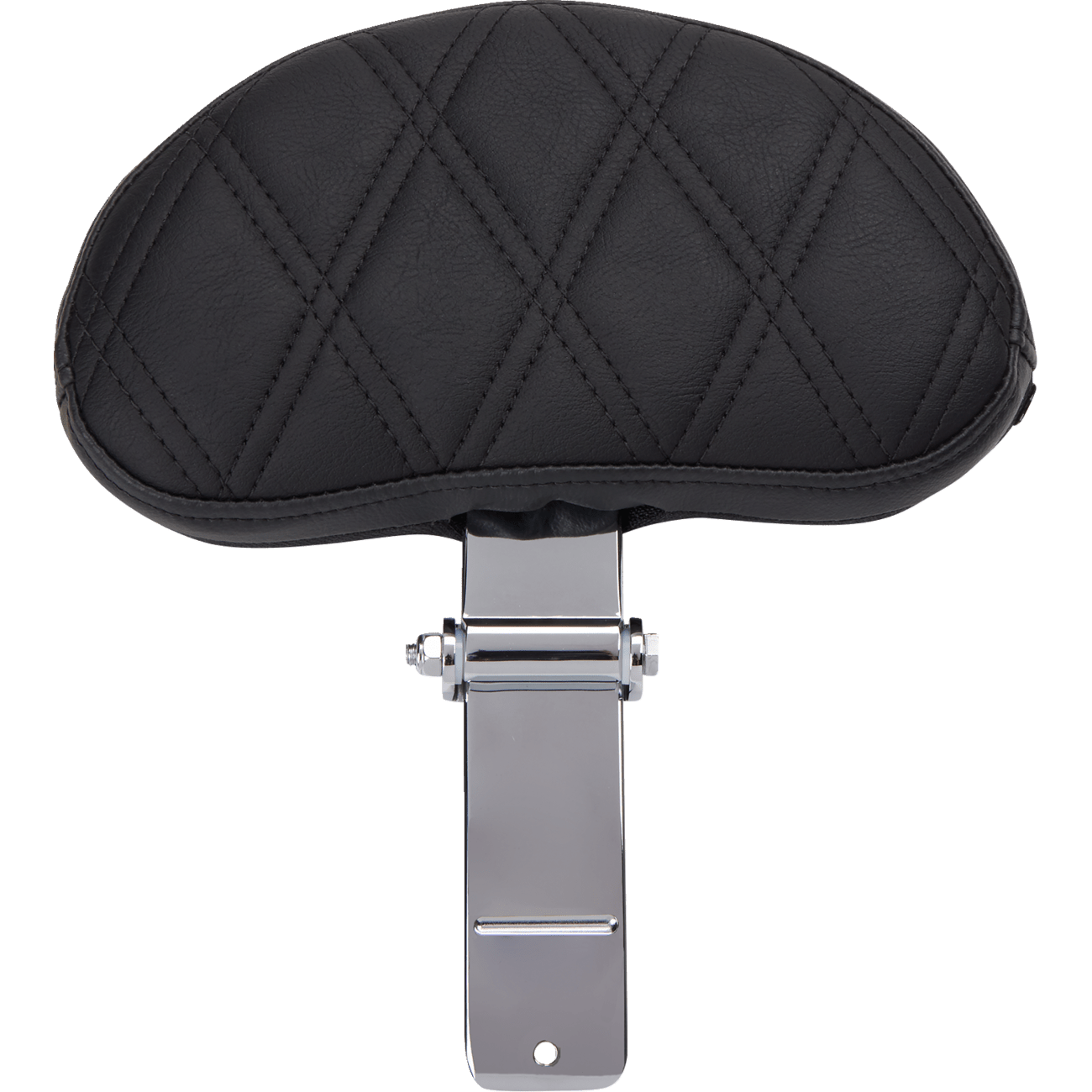 DRAG SPECIALTIES EZ Glide II Backrest Small Vinyl Double Diamond Black Stitch