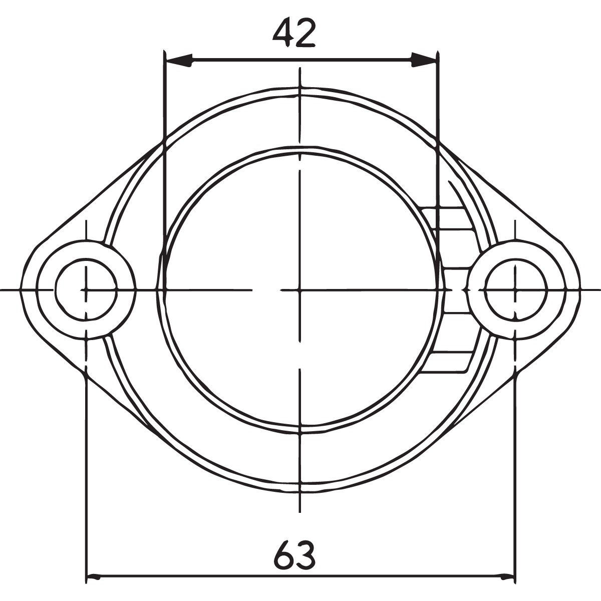 KIMPEX Carburetor Mounting Flange Polaris