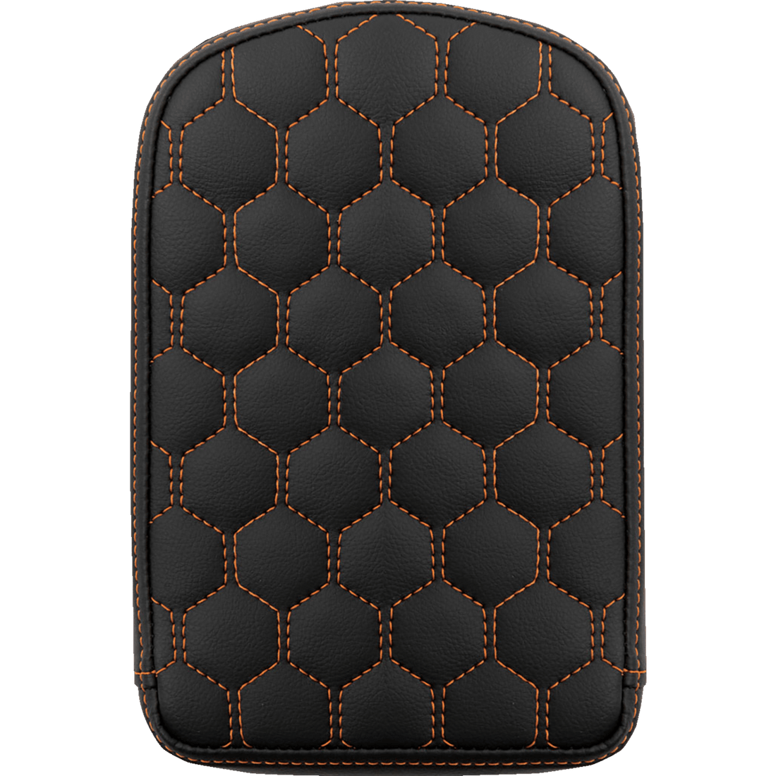 SADDLEMEN RoadSofa™ Sissy Bar Pad Honeycomb Orange Stitching 041149ORA