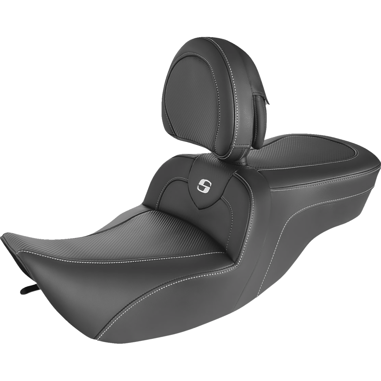 SADDLEMEN Roadsofa™ Seat Carbon Fiber With Backrest 89706185BR