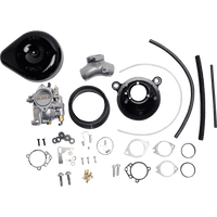 S&S CYCLE Super E Carburetor with Stealth Air Cleaner Kit Gloss Black Evolution Big Twin 1100146