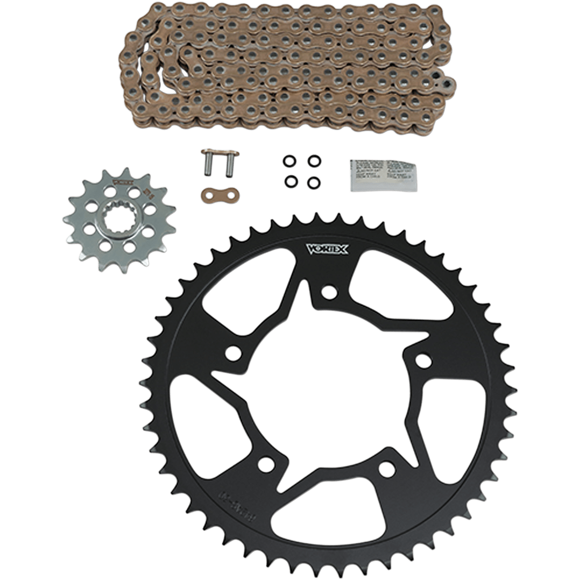 VORTEX Steel Chain Kit Gold YamahaYZF-R6 '99-'02 CKG6321