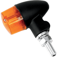 K&S TECHNOLOGIES Marker Light Single Filament Black/Amber Style 2