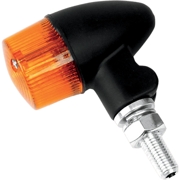 K&S TECHNOLOGIES Marker Light Single Filament Black/Amber Style 2