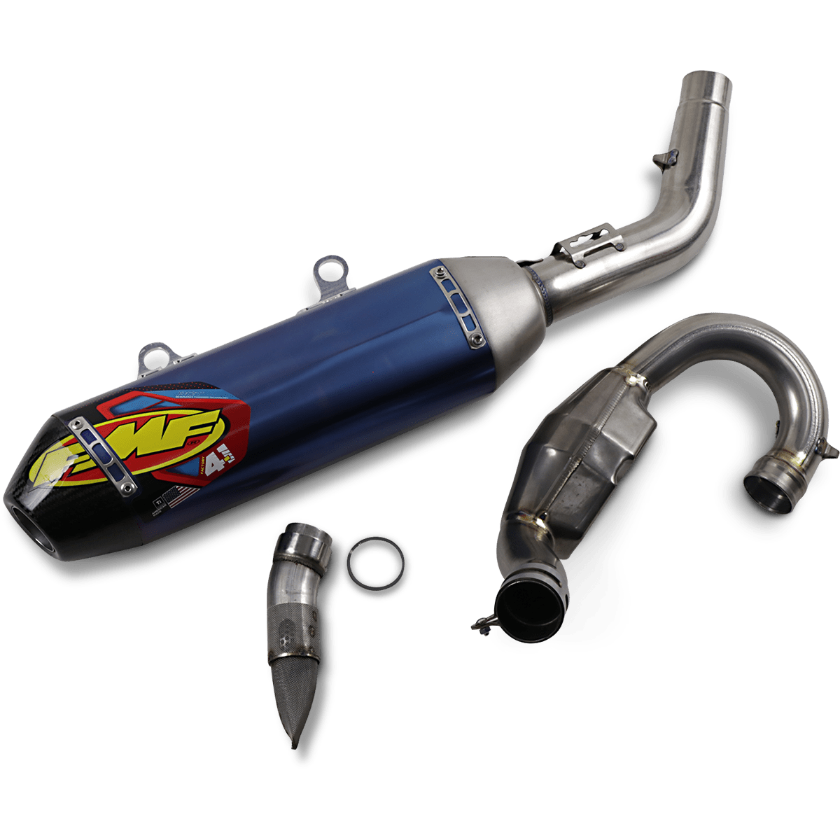 FMF 4.1 RCT Exhaust with MegaBomb Anodized Titanium 045635