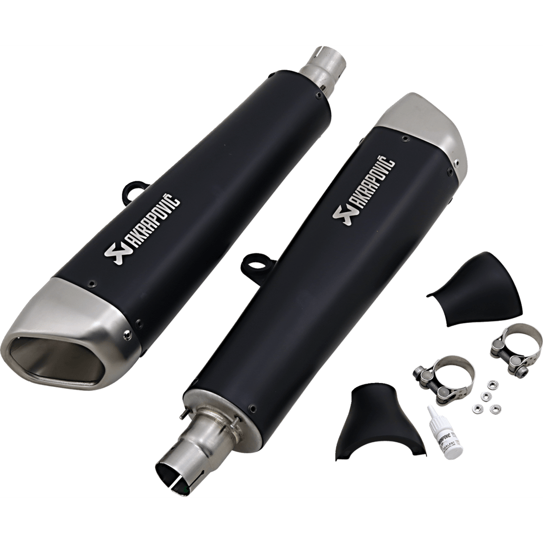 AKRAPOVIC Black Titanium Mufflers ST12SO2HCQTBL