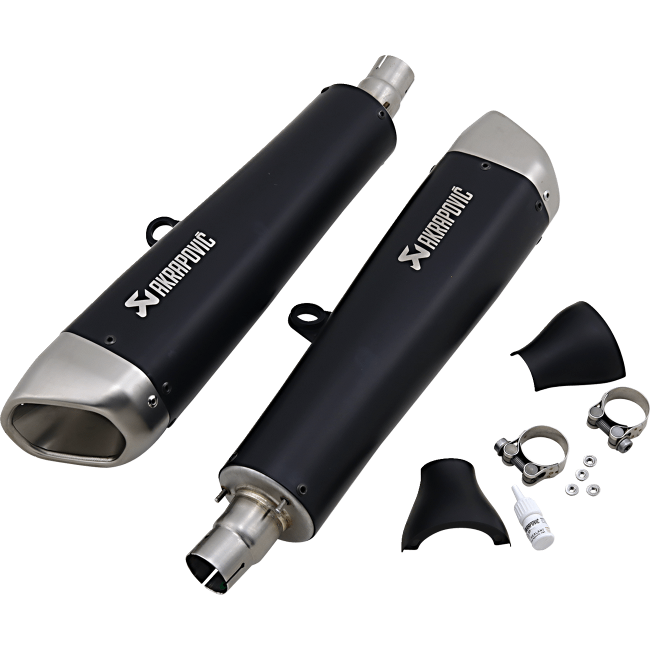 AKRAPOVIC Black Titanium Mufflers ST12SO2HCQTBL