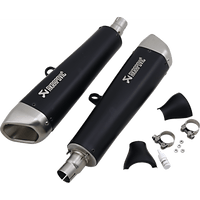 AKRAPOVIC Black Titanium Mufflers ST12SO2HCQTBL