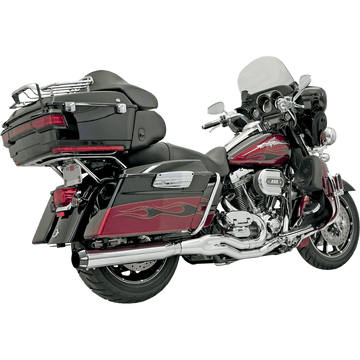 BASSANI XHAUST B4 2:1 Exhaust Chrome Straight Can FLH757