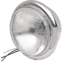 DRAG SPECIALTIES Bottom Mount H4 Headlight 5-3/4" Chrome