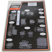 COLONY Bolt Kit Engine Chrome 1026P