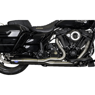 S&S CYCLE 2-into-1 Diamondback Exhaust System Stainless Steel Race Only 5501000