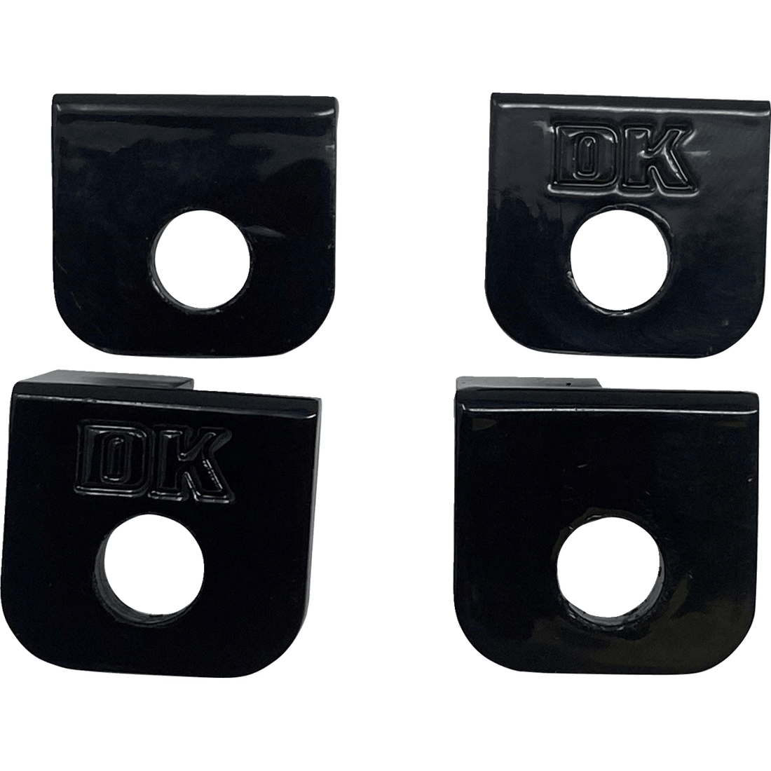 DK CUSTOM PRODUCTS Footpeg Adapter Front/Back Black DKM8SFTFPA