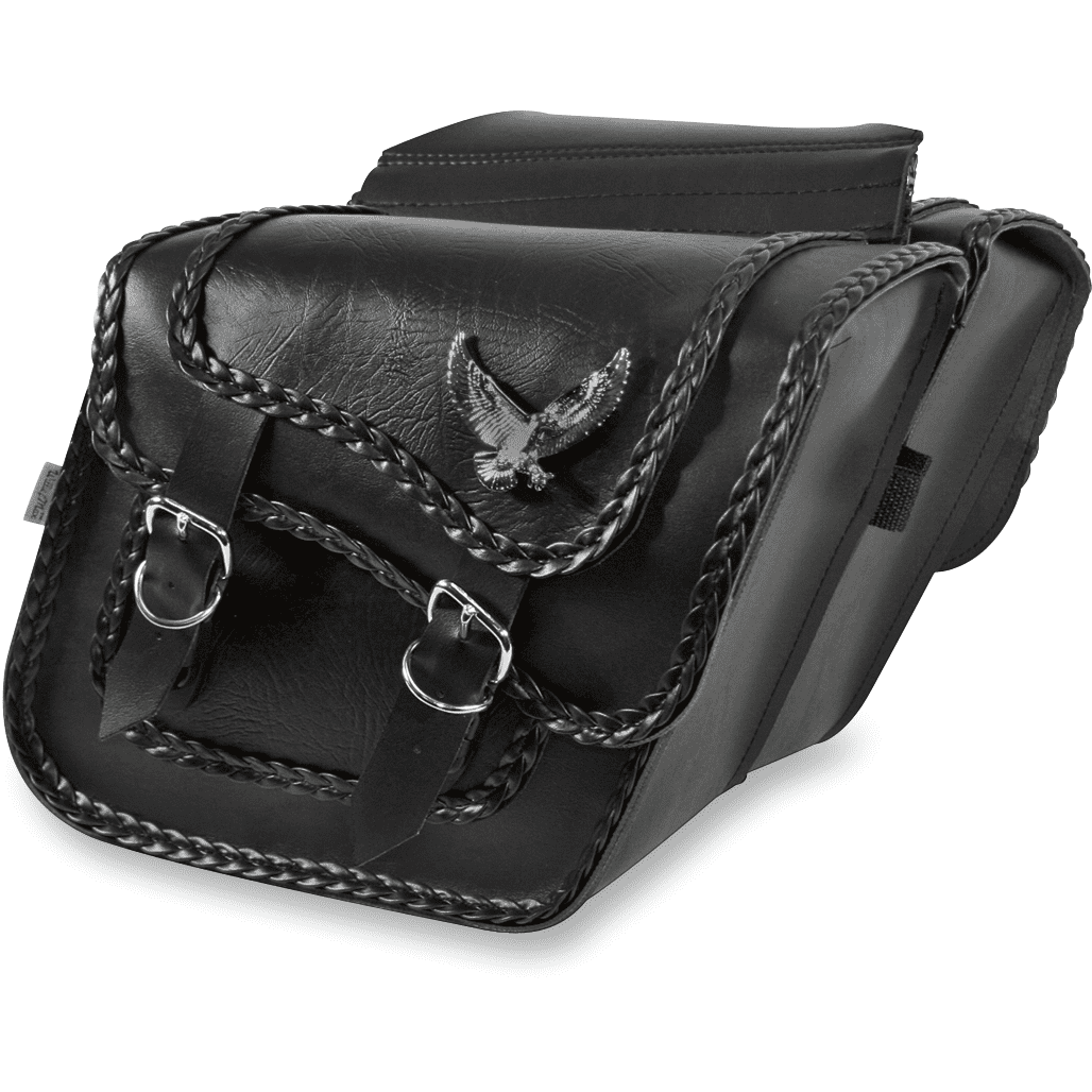 WILLIE & MAX LUGGAGE Black Magic Saddlebag Black Slant Standard 5870820