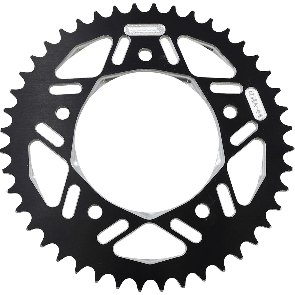 VORTEX Aluminum Sprocket Black Rear 44 Tooth