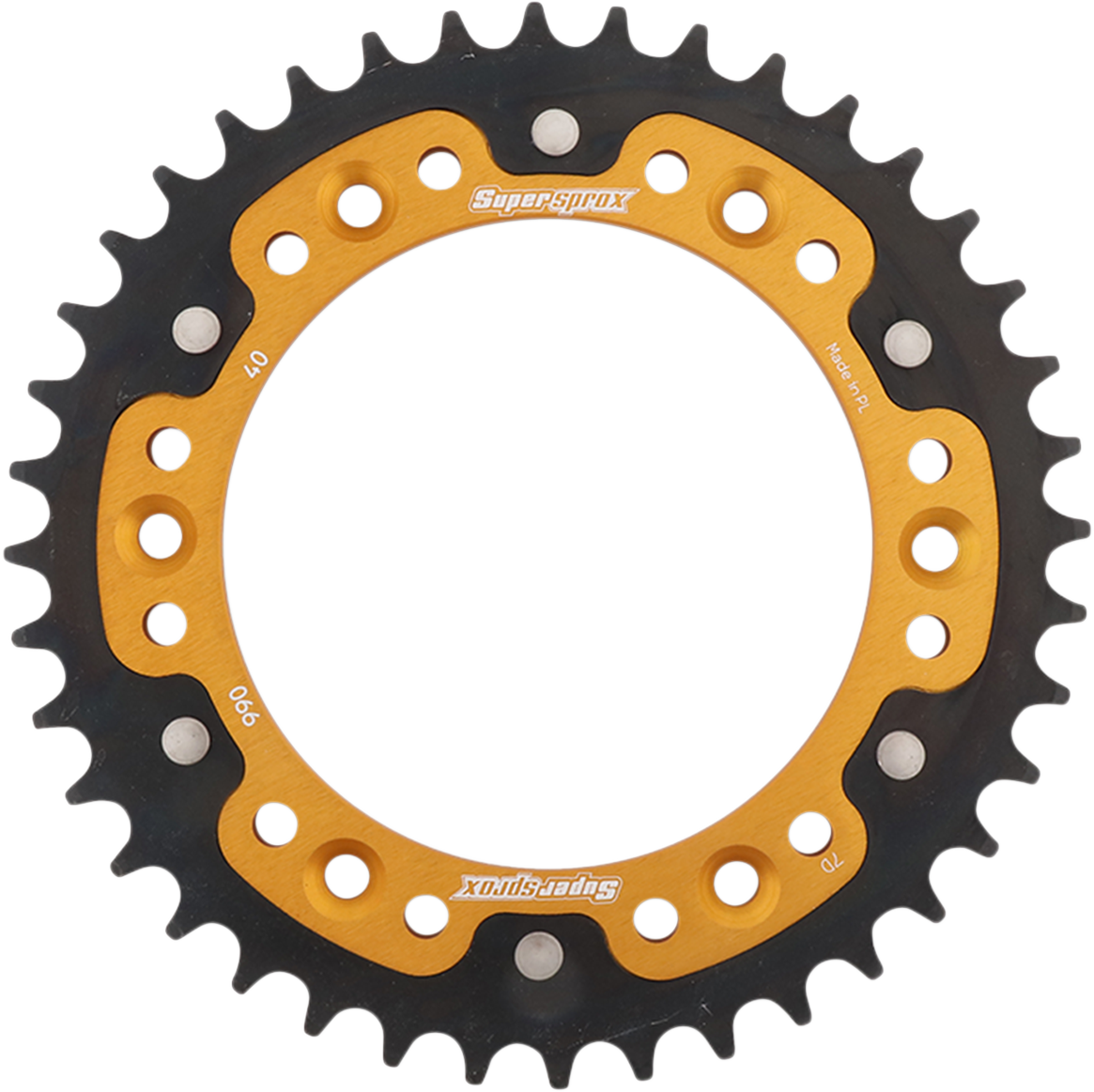 SUPERSPROX Stealth Rear Sprocket 40 Tooth Gold Husaberg/Husqvarna/KTM RST99040GLD