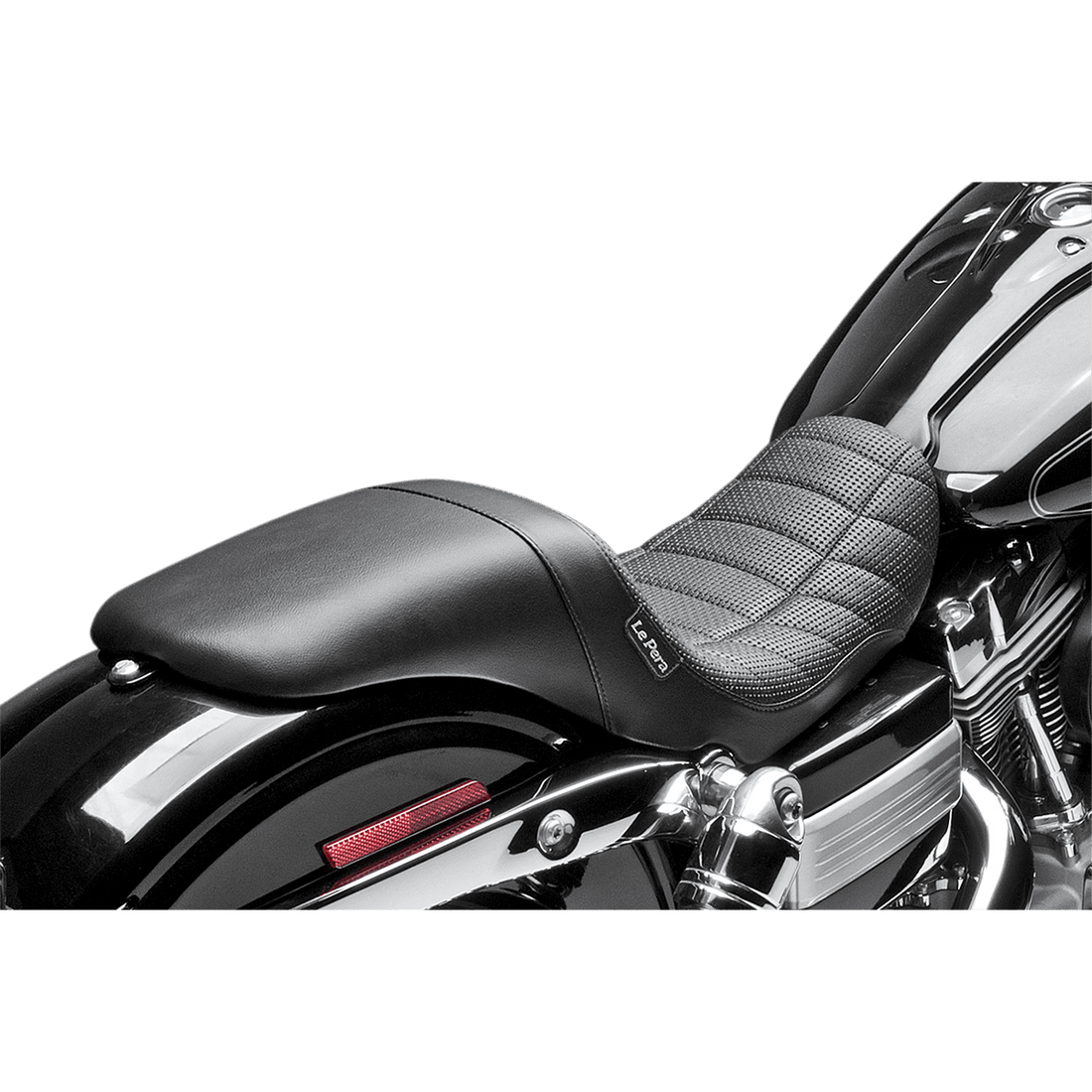 LE PERA Daytona Sport Seat Flat Track Stitch Black Dyna '06-'17 LK512TRKPT