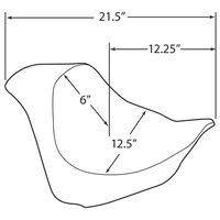 DRAG SPECIALTIES EZ-Solo Seat Smooth Vinyl FXFB/S '18-'22