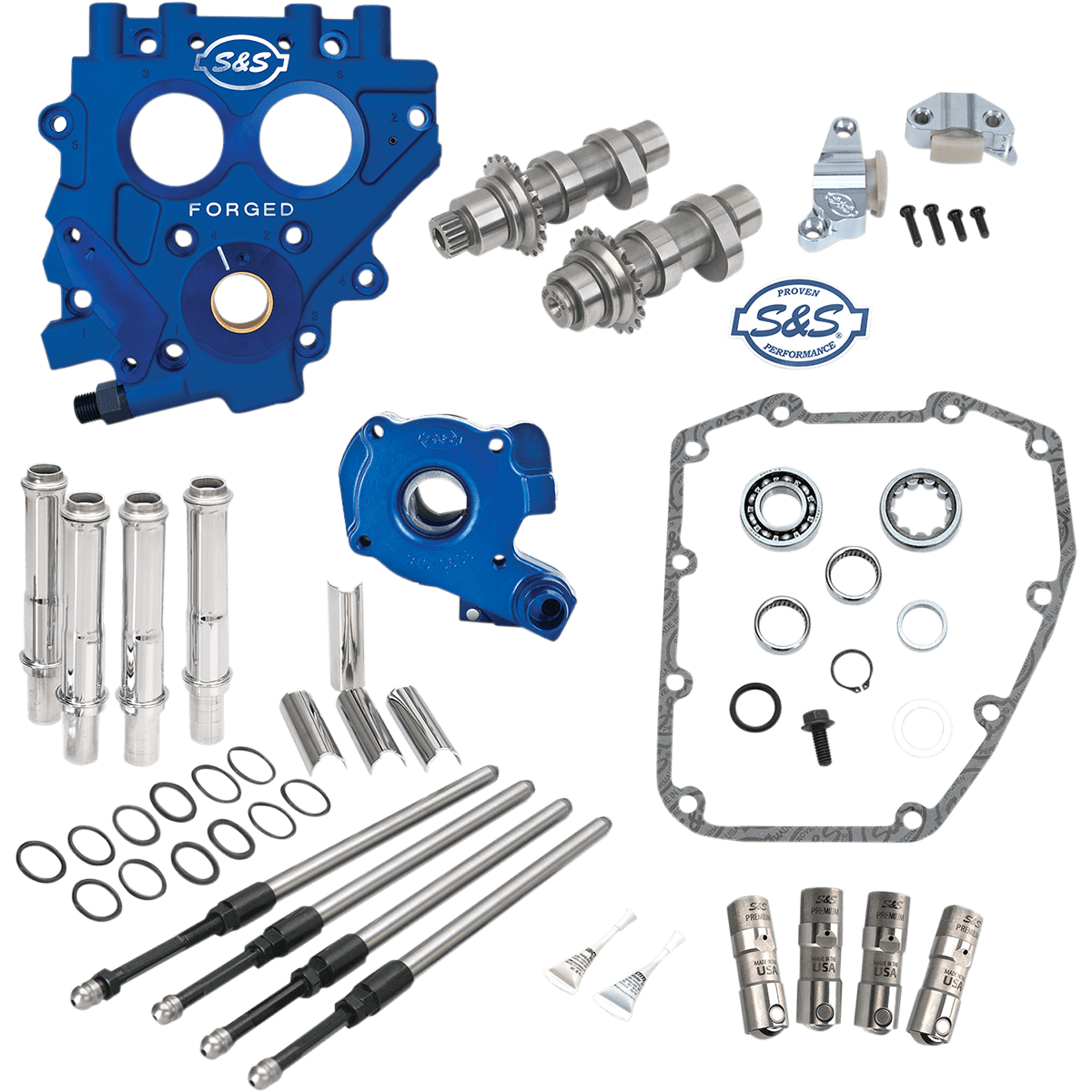 S&S CYCLE Cam Chest with Plate Kit 509C Standard Cams Twin Cam 3300540