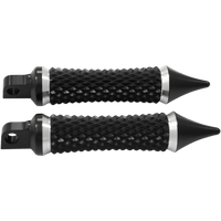 EDDIE TROTTA DESIGNS Cross Cut Footepegs Black TC779B