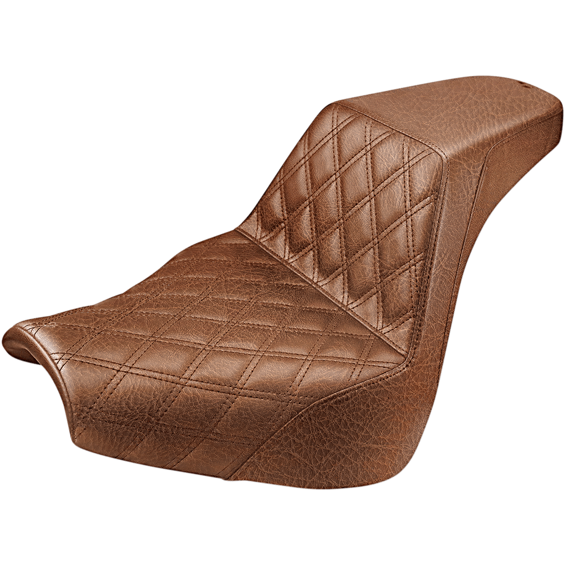 SADDLEMEN Step-Up Seat Front Lattice Stitch Brown FXBR/S '18-'20 81831172BR