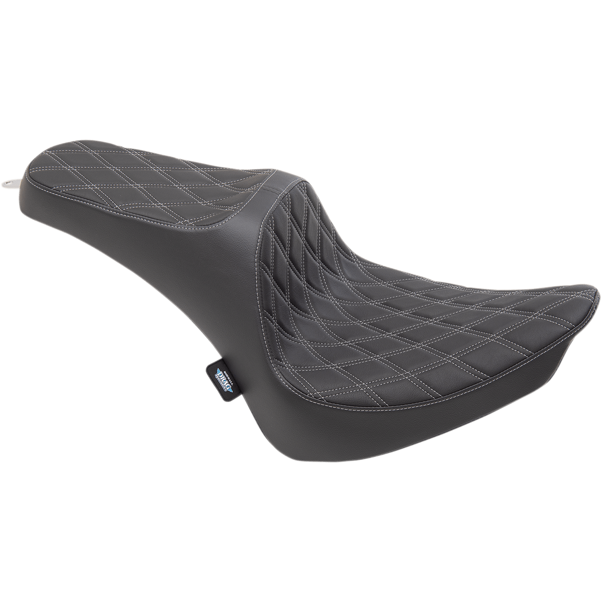 DRAG SPECIALTIES Predator III Seat Double Diamond Silver Stitching FX/FL '00-'17