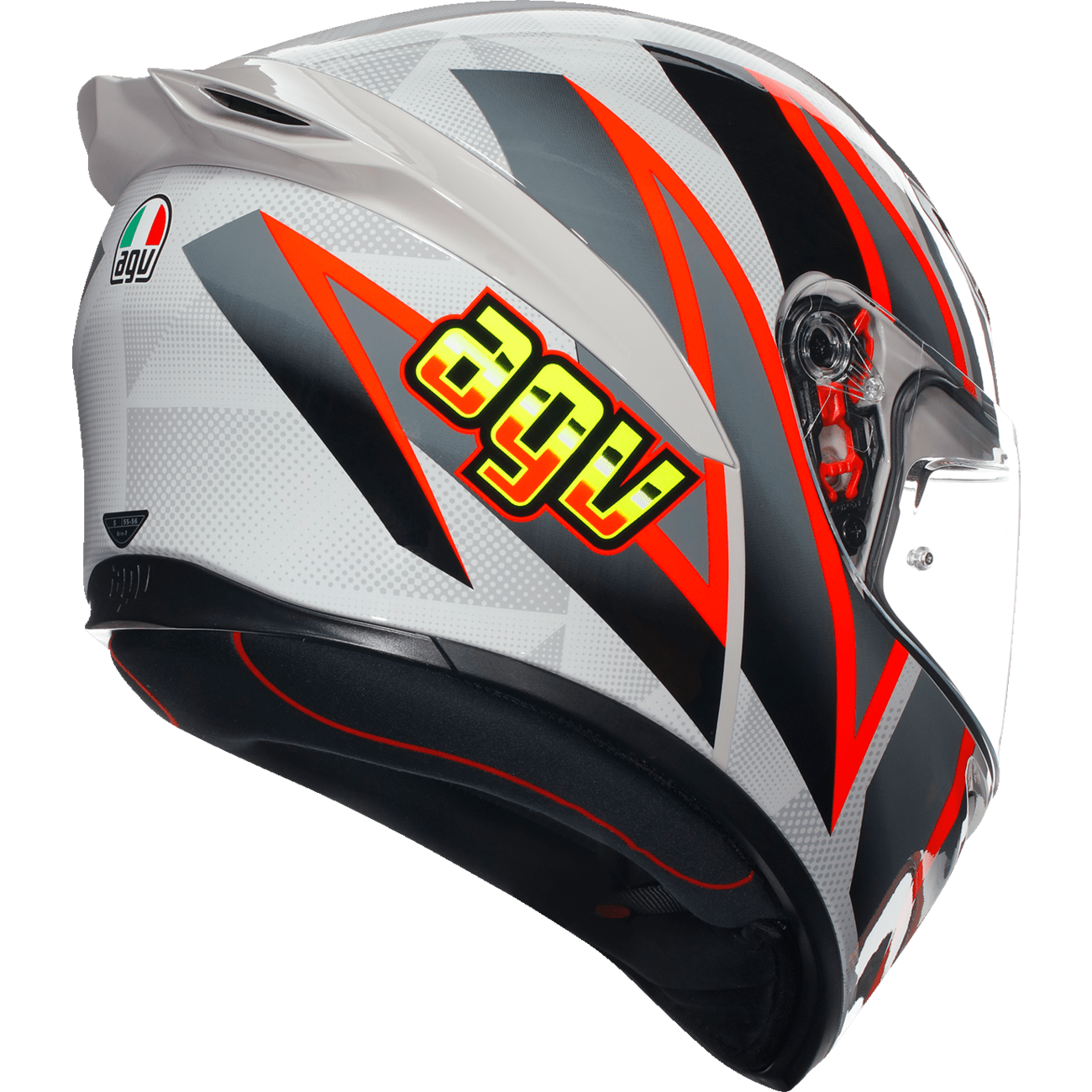 AGV K1 S Helmet Blipper Gray/Red Large