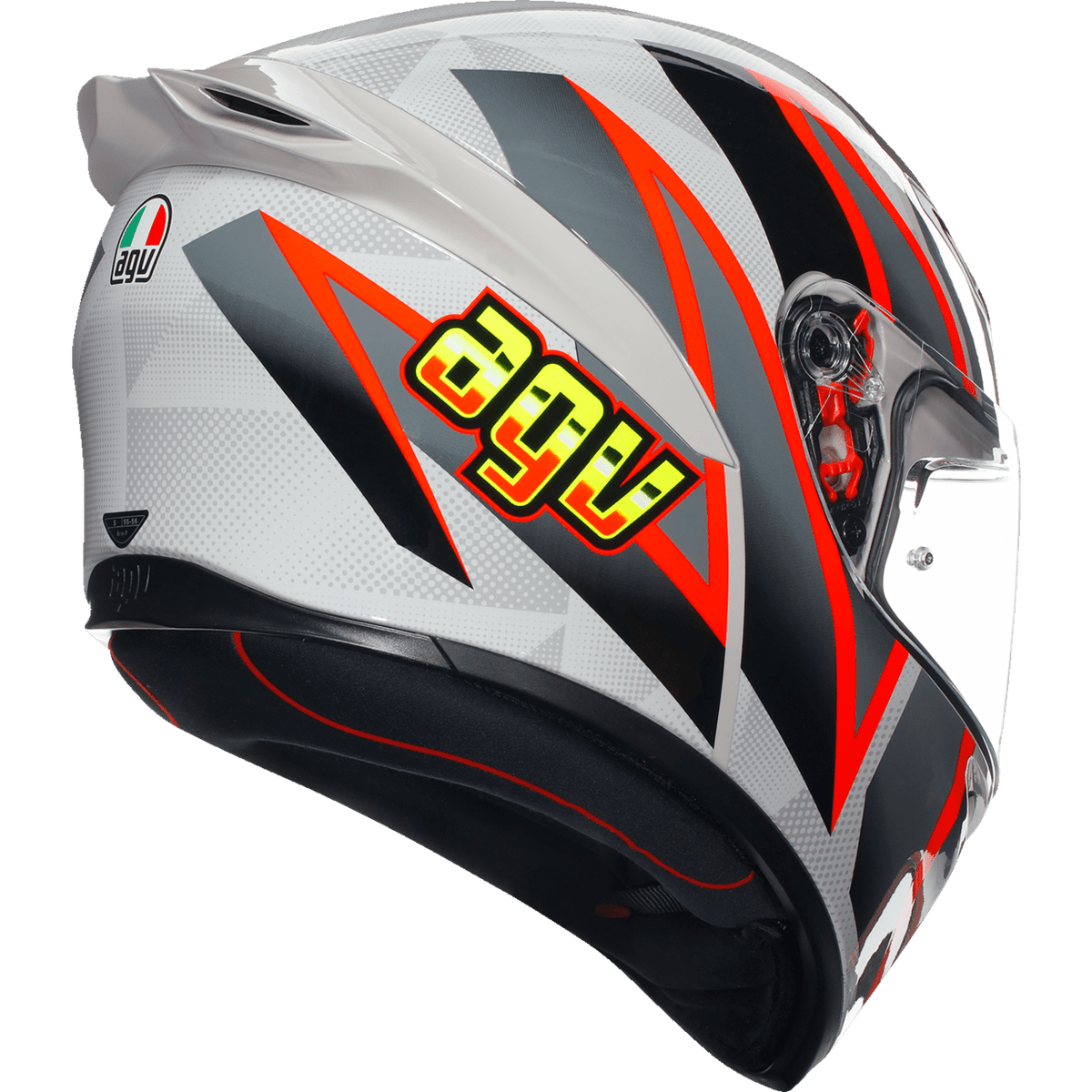 AGV K1 S Helmet Blipper Gray/Red Large 2118394003030L