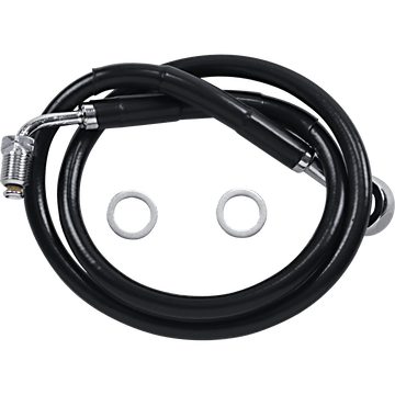 DRAG SPECIALTIES Brake Line +6" Black '18-'22 Softail