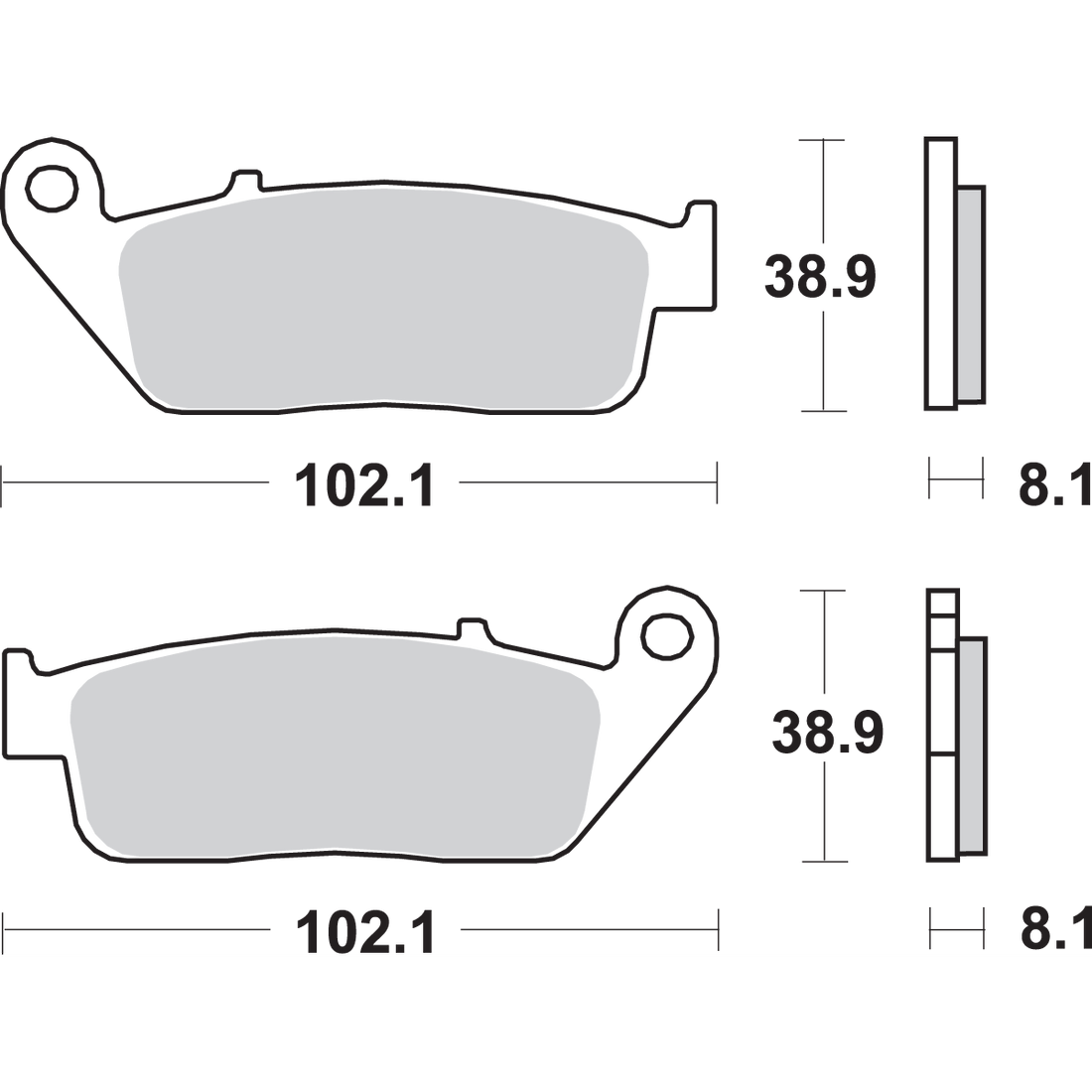 SBS HS Brake Pads 627HS