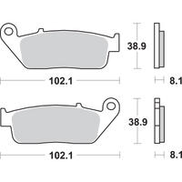 SBS HS Brake Pads 627HS