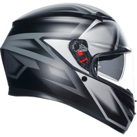 AGV K3 Helmet Compound Matte Black/Gray Small 2118381004008S