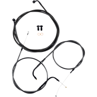 LA CHOPPERS Handlebar Cable/Brake Line Kit 12" 14" Ape Hanger Handlebars Midnight LA8230KT13M