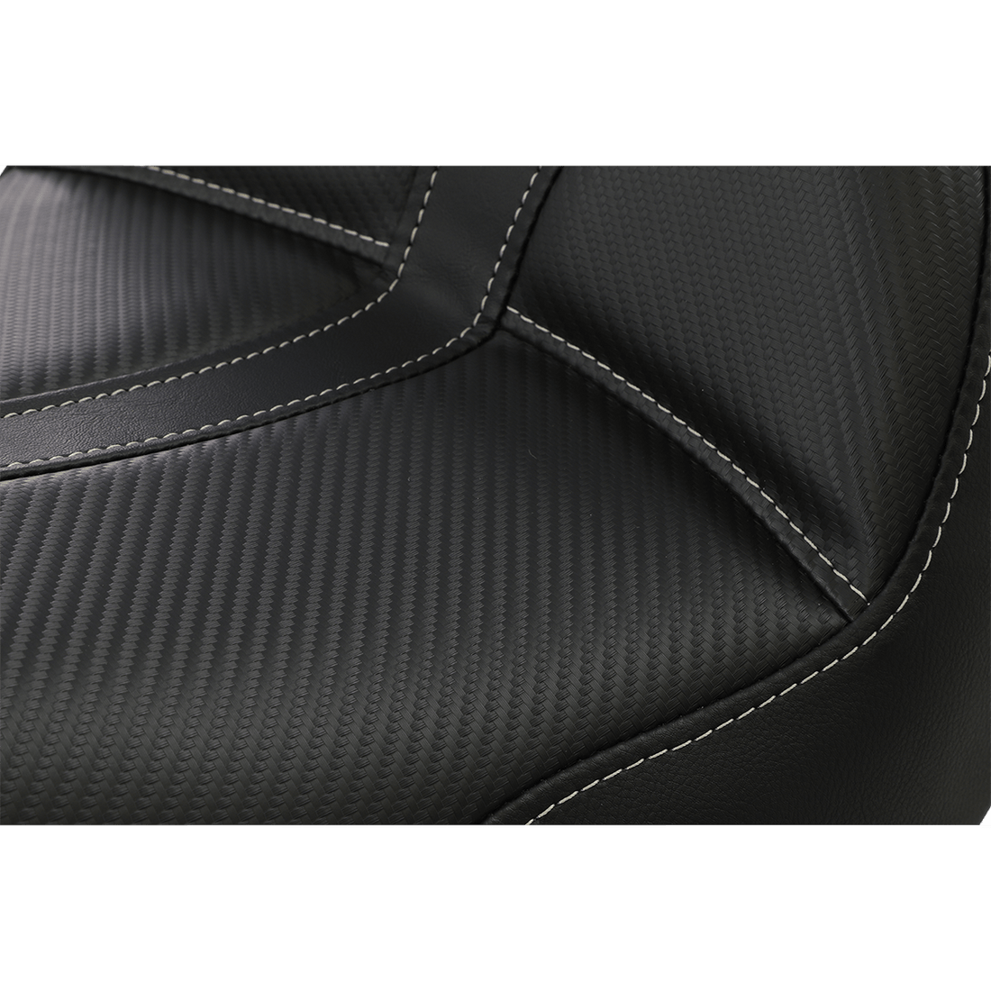 SADDLEMEN Dominator Solo Seat w/o Backrest Black w/ Gray Stitching FL/FX '06-'17 806040042