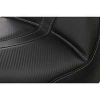 SADDLEMEN Dominator Solo Seat w/o Backrest Black w/ Gray Stitching FL/FX '06-'17 806040042