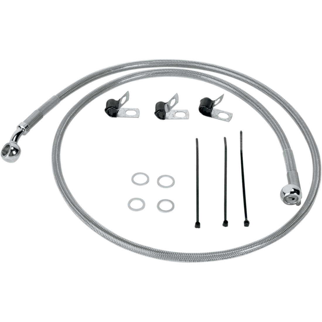 DRAG SPECIALTIES Brake Line Front (Upper) Stainless Steel