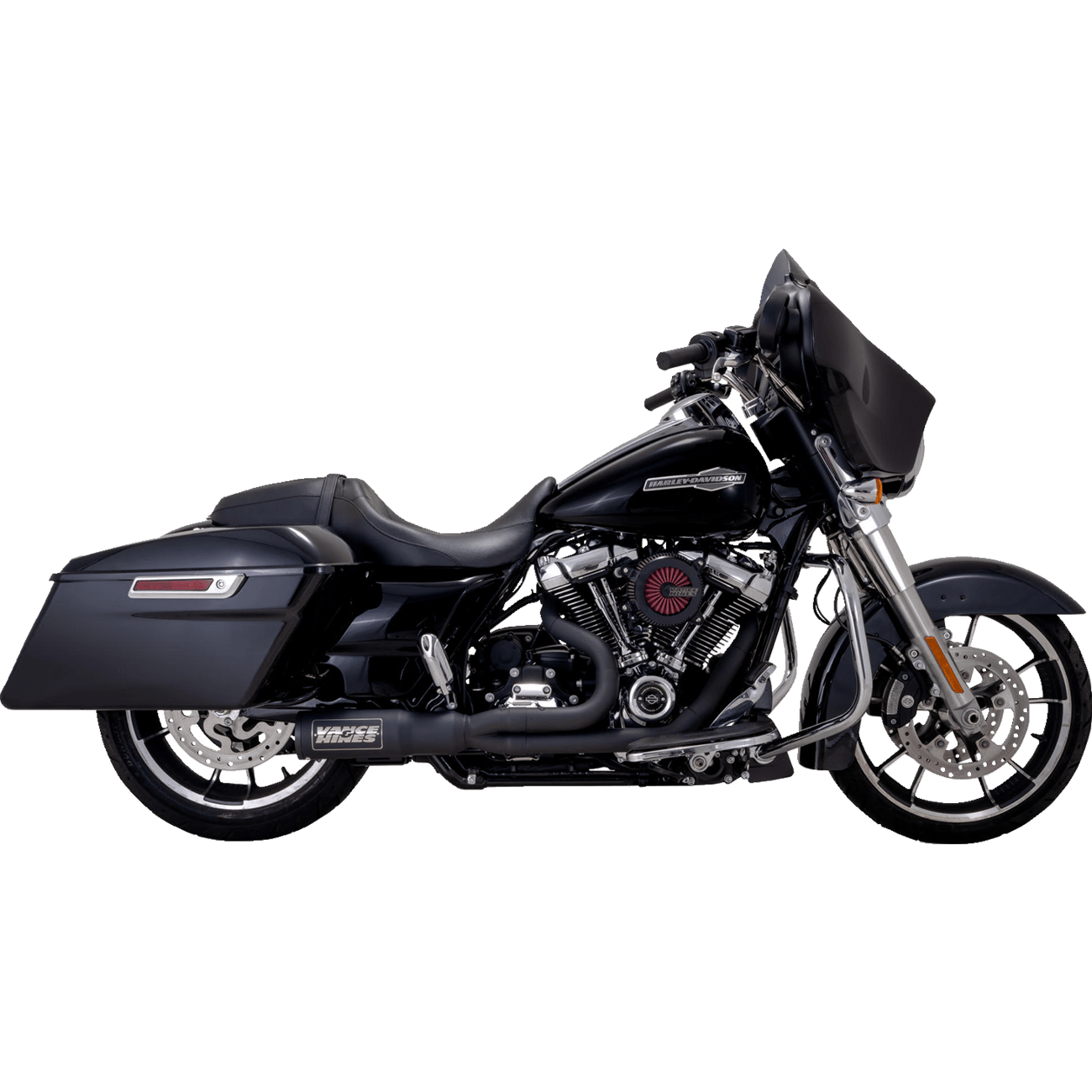 VANCE & HINES Hi-Output RR Exhaust System Matte Black 47321