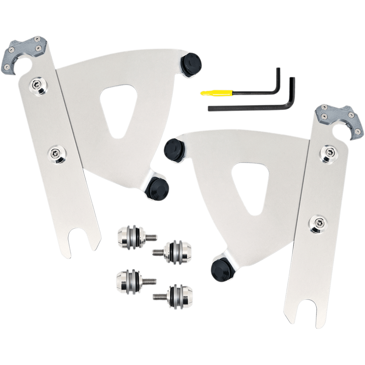 MEMPHIS SHADES Road Warrior Trigger-Lock Mounting Kit Polished FLSTF MEK2053